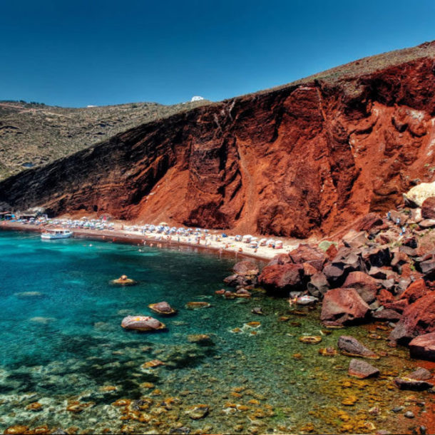 South Santorini's Red Beach